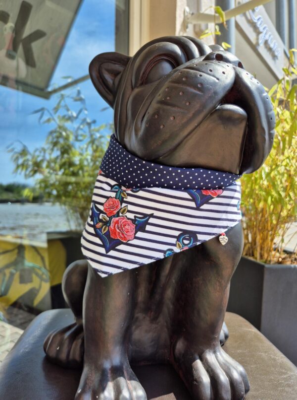 Moo & Marlii Hundehalstuch Anchor & Rose