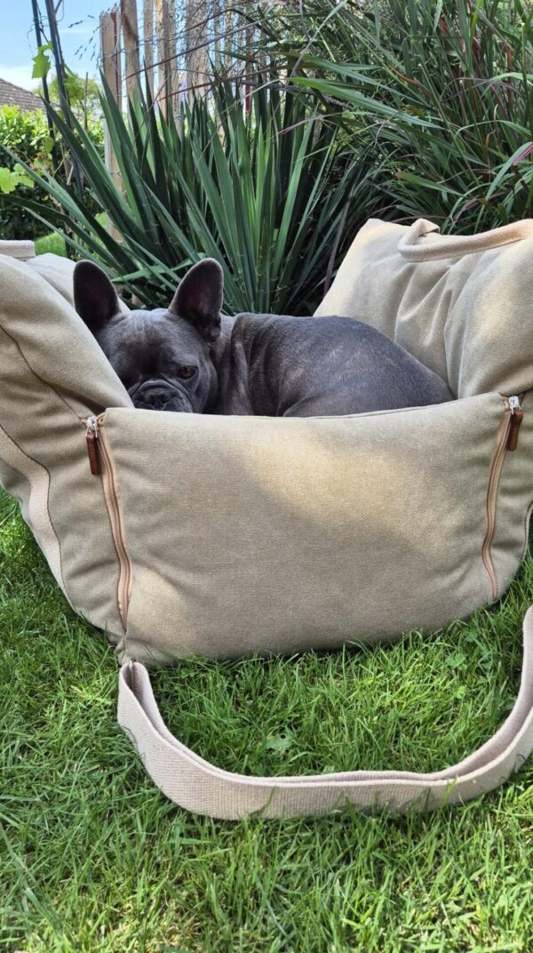 hundewerk Hundeautositz und Reisebett Denim big – Bild 3