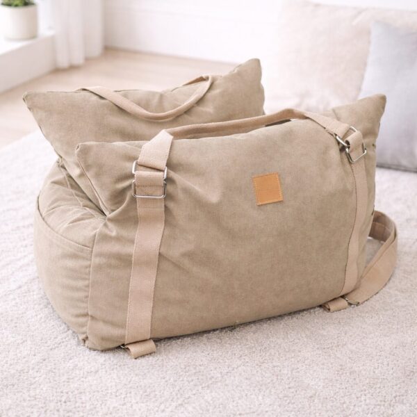 hundewerk Hundeautositz und Reisebett Denim Stone big