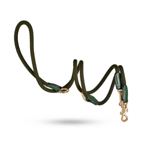 MALUCCHI Hundeleine Movie Cotton Grün Gold