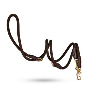 MALUCCHI Hundeleine Movie Cotton Braun Gold