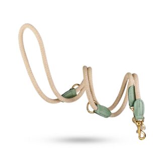 MALUCCHI Hundeleine Movie Cotton Salvia Gold