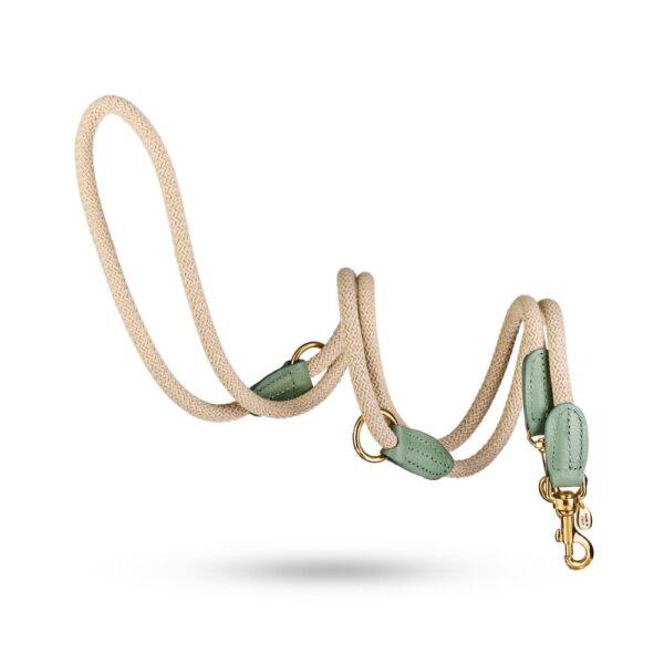 MALUCCHI Hundeleine Movie Cotton Salvia Gold