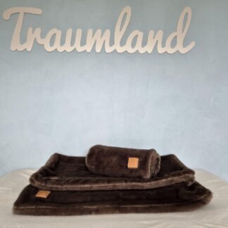 hundewerk Hundedecke Webpelz braun