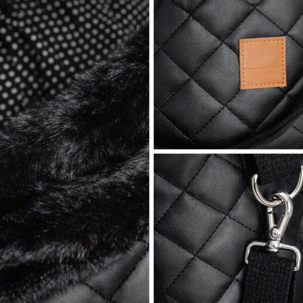 hundewerk Hundetasche Lolita Artleder Schwarz