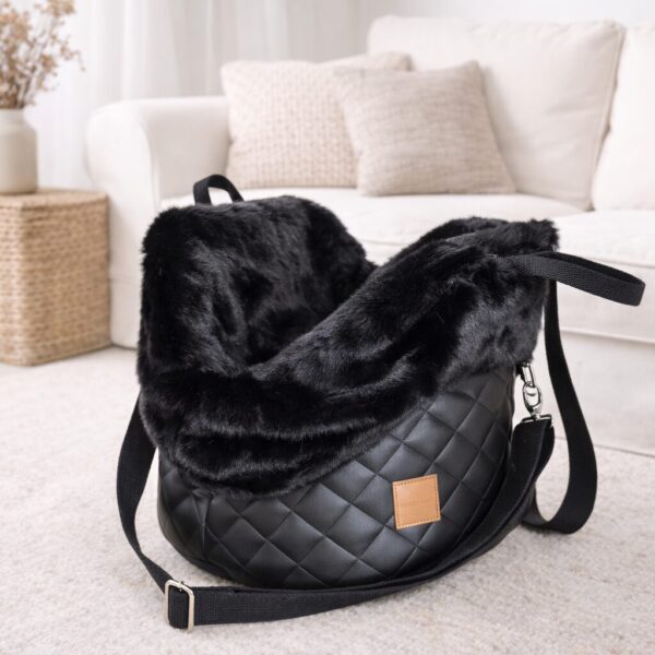 hundewerk Hundetasche Lolita Artleder Schwarz