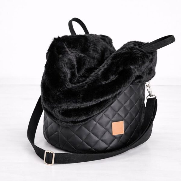 hundewerk Hundetasche Lolita Artleder Schwarz