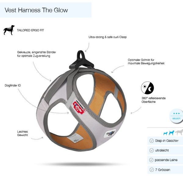 Curli Softgeschirr Weste Glow