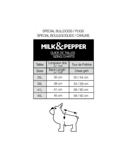 MILK&PEPPER Hundemantel ALBA Marine mit Geschirr – Bild 4