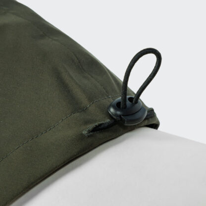 Cloud7 Dog Raincoat Dublin2 Dark Olive Detail On Grey.jpg