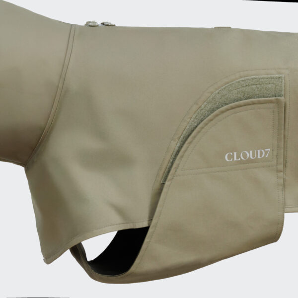 CLOUD7 Hunderegenmantel Helgoland Olive