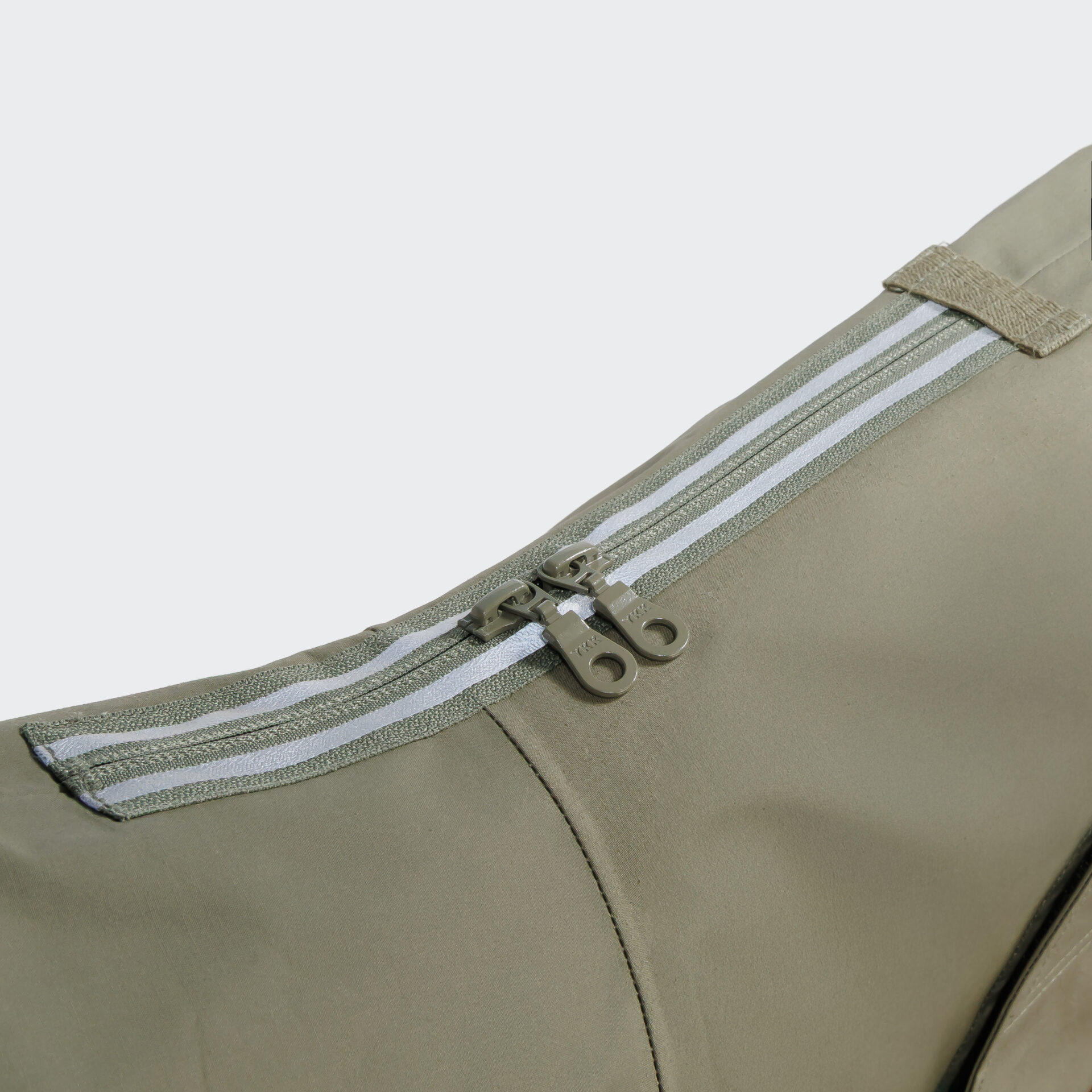 Cloud7 Dog Raincoat Helgoland Olive Detail 5 On Grey.jpg