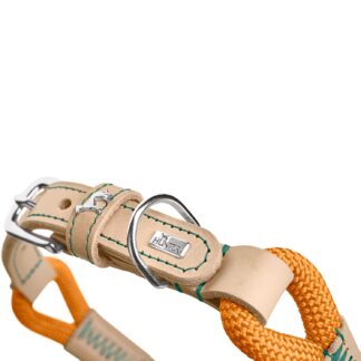 HUNTER Hundehalsband Malia Apricot/Natur