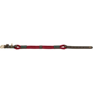 HUNTER Hundehalsband Malia Weinrot/Dunkelbraun