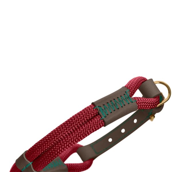 HUNTER Hundehalsband Malia Weinrot/Dunkelbraun