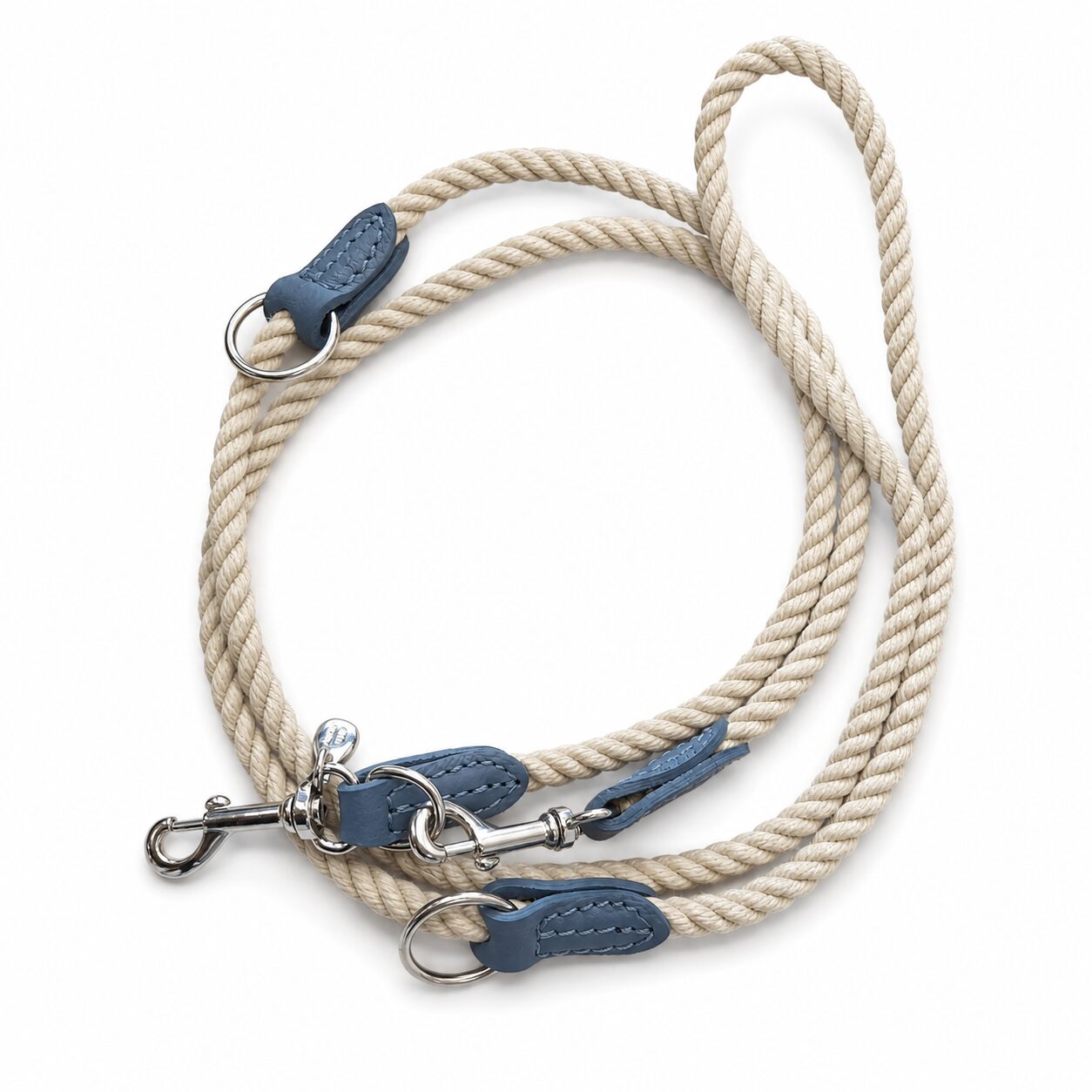 hundewerk Hundeleine Nautic Rope Stone Blue