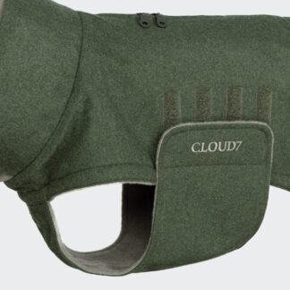 CLOUD7 Hundemantel Brooklyn Long Flannel Fern Green