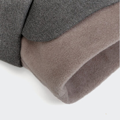 Cloud7 Hundemantel Brooklyn Light Graphite Kragen