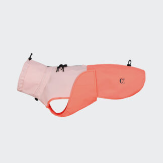 CLOUD7 Hunderegenmantel Dackel Aktiv Peach/Neon Pink