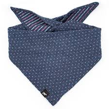 DUFTMARKE Hundehalstuch Dots & Stripes Jeans Blau