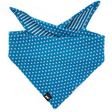 DUFTMARKE Hundehalstuch Dots & Stripes Petrol