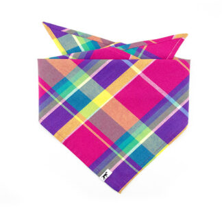 DUFTMARKE Hundehalstuch Karo Pink