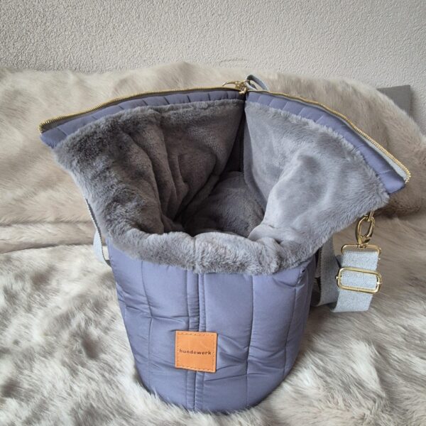 hundewerk Hundetasche Stepp Blau Teddy