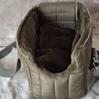 hundewerk Hundetasche MOLA Stepp Olive Teddy