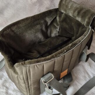 hundewerk Hundetasche MOLA Stepp Olive Teddy