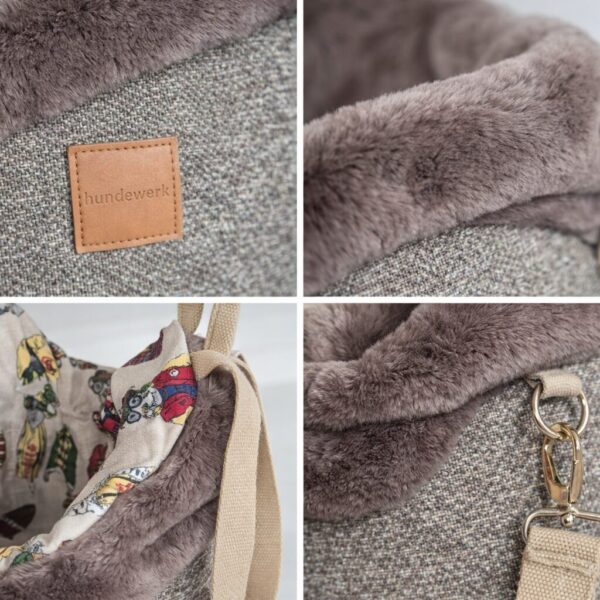 hundewerk Hundetasche Lolita Teddy Braun
