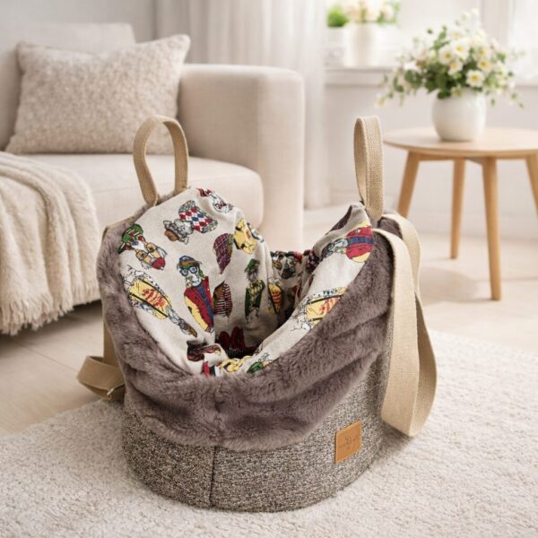 hundewerk Hundetasche Lolita Teddy Braun