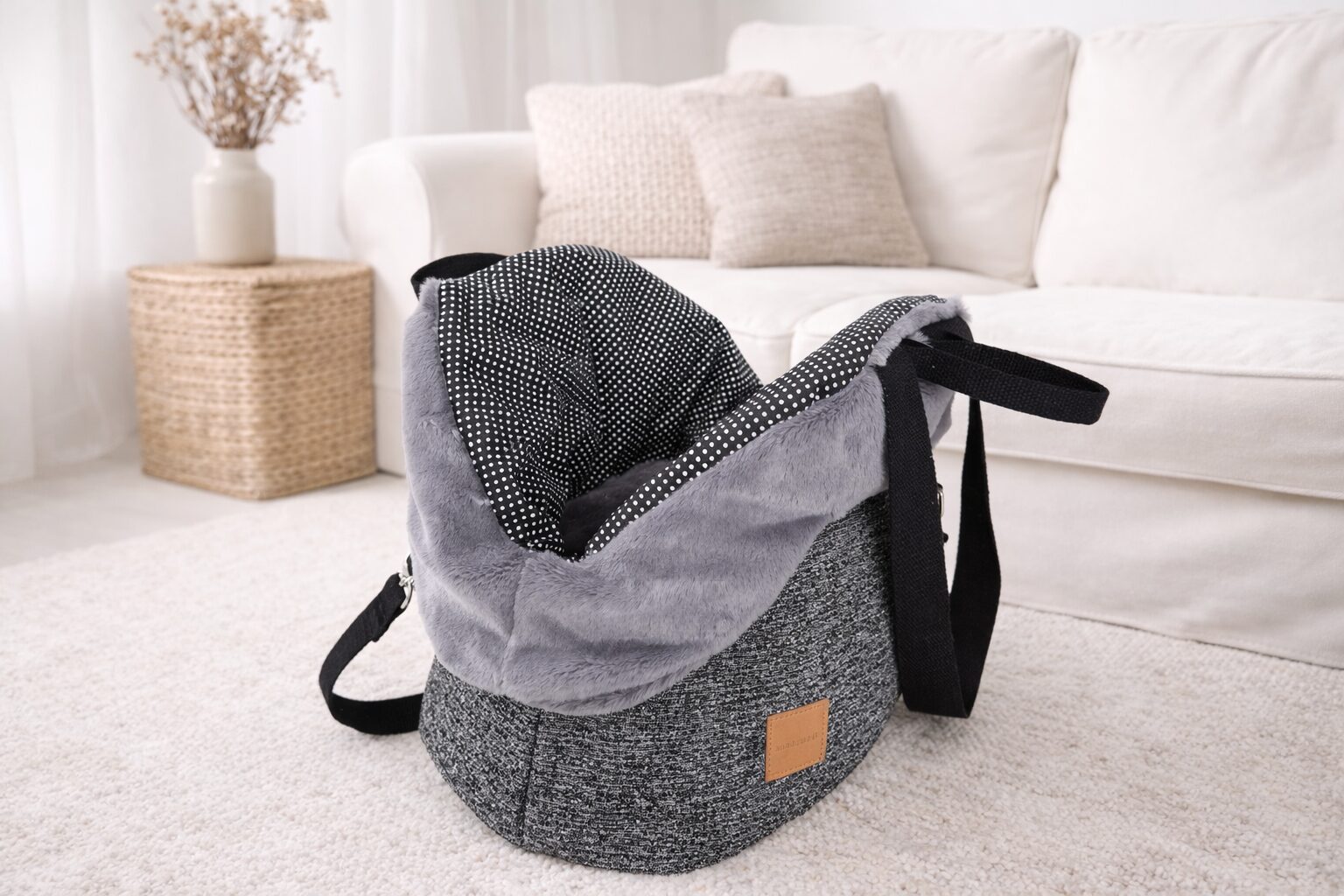 hundewerk Hundetasche Lolita Teddy Grau – Bild 4