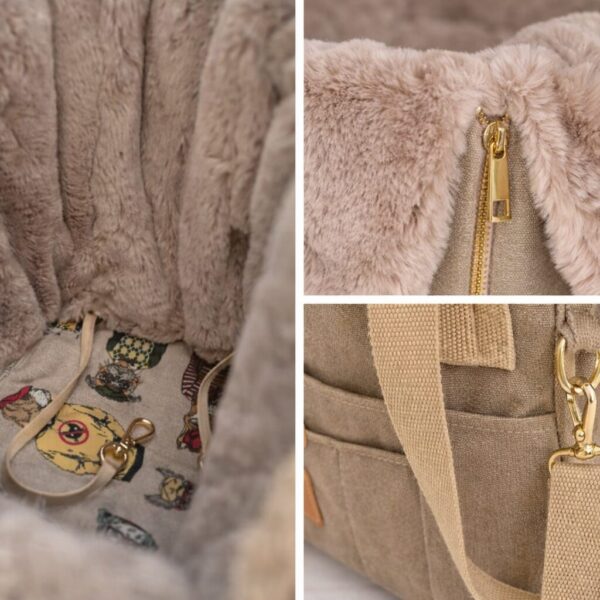 hundewerk Hundetasche Lina Denim Beige