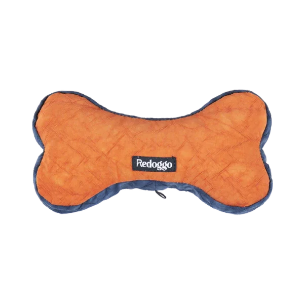 Redoggo Hundespielzeug Knochen Orange-Blau