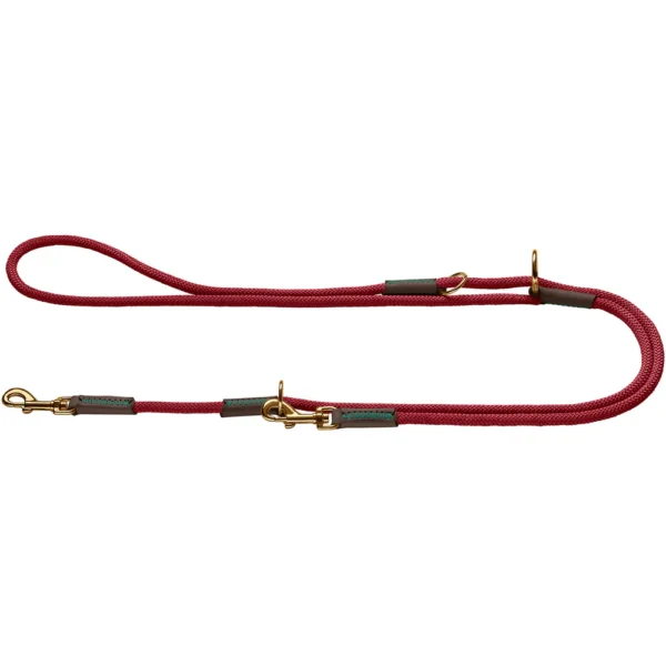 HUNTER Hundeleine Malia Weinrot Dunkelbraun