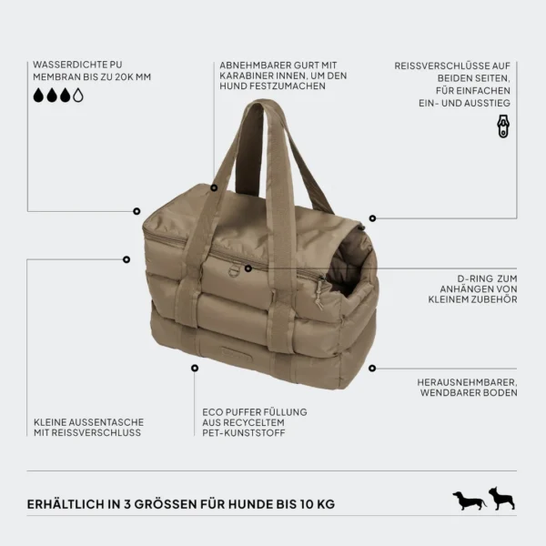 CLOUD7 Hundetasche Montreal Light Olive