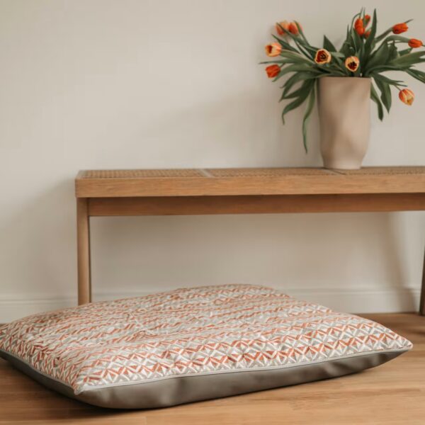 DOGSTYLER Hundekissen KURT Duo Creme/Orange