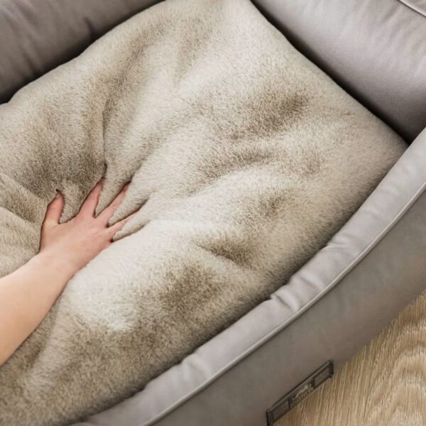 DOGSTYLER Hundebett BRUNO Soft Grau