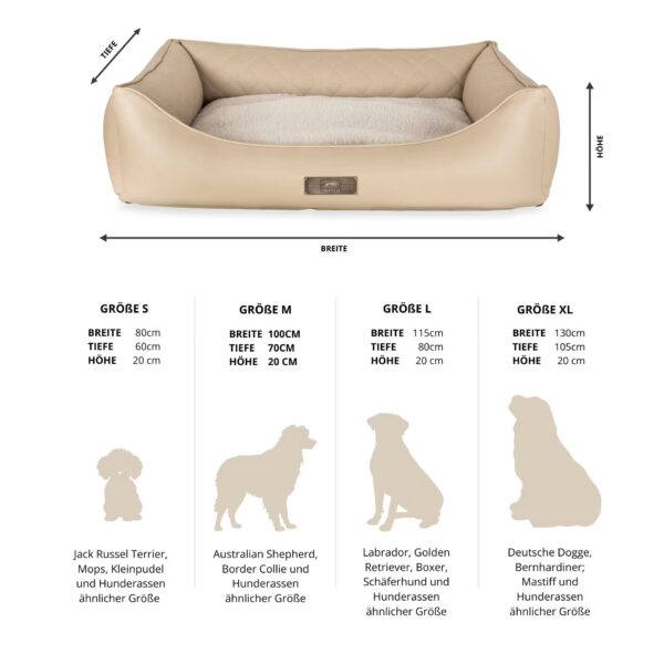 DOGSTYLER Hundebett Bruno Excellent Italian Bordeaux