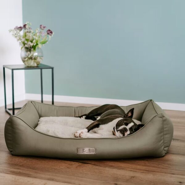 DOGSTYLER Hundebett BRUNO Soft gesteppt Grau