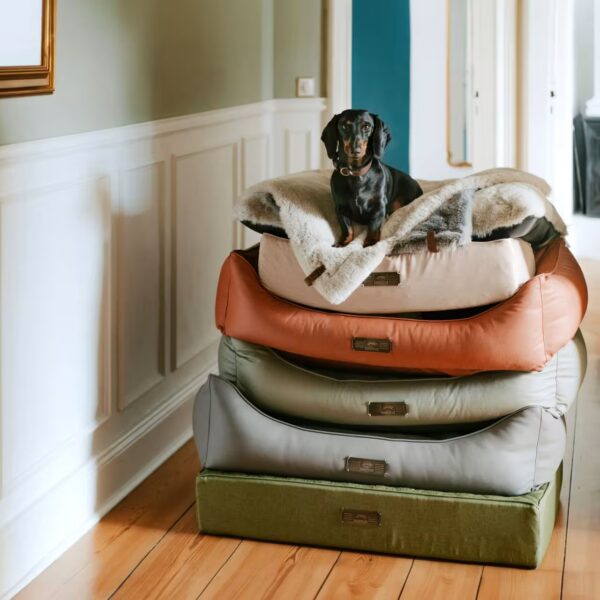 DOGSTYLER Hundebett BRUNO Soft gesteppt Grau