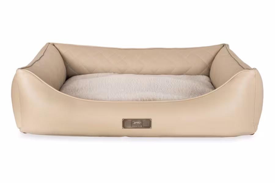 Hundebett BRUNO Classic – gesteppt Beige