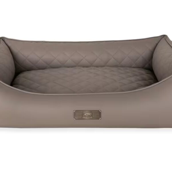 Hundebett BRUNO Classic – gesteppt Greige