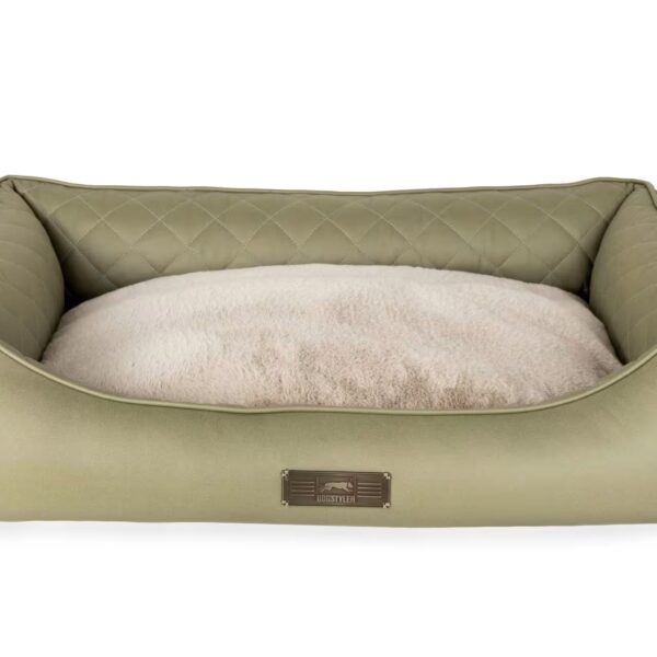DOGSTYLER Hundebett BRUNO Soft gesteppt Grün