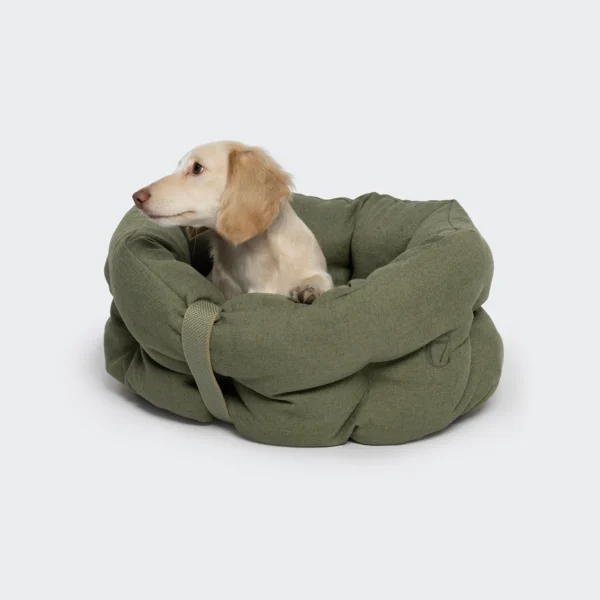 CLOUD7 LTTL Snoozy Linen Mix Hundebett Moss
