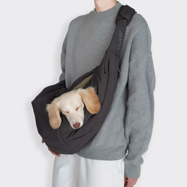 CLOUD7 Hundeumhängetasche LTTL Puffer Dark Grey/Khaki