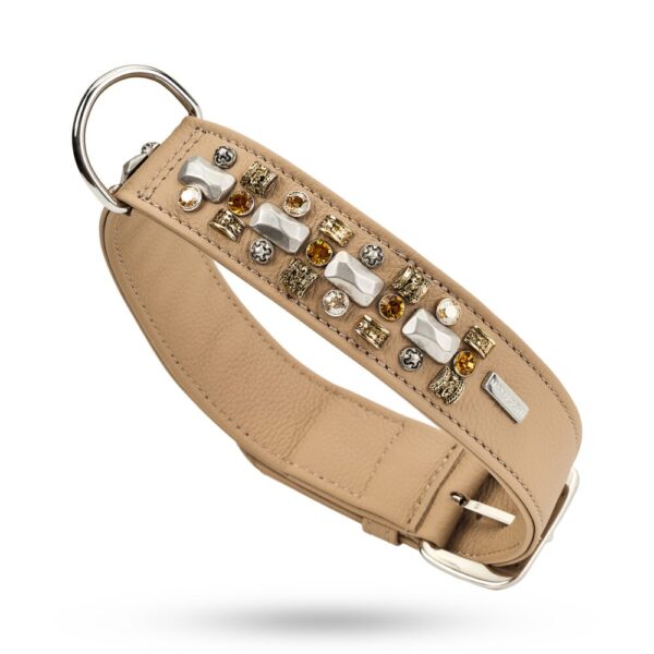 MALUCCHI Halsband PETRA Soft Cappuccino 3 cm