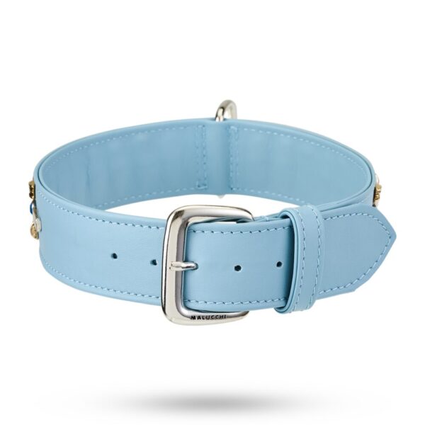 MALUCCHI Halsband PETRA Soft Blau 4 cm