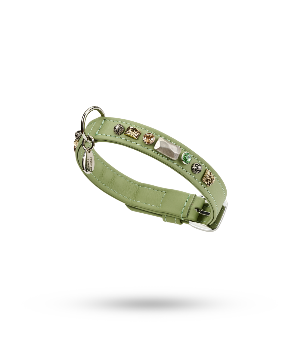 MALUCCHI Halsband Petra Soft Minze 2 cm