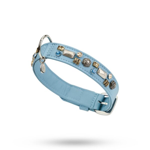 MALUCCHI Halsband PETRA Soft Blau 3 cm